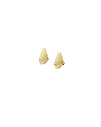 Kolczyki srebrne GEOMMETRY / AU gold earrings