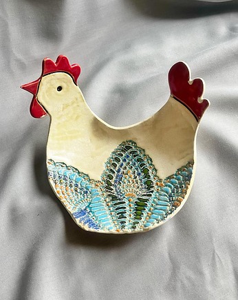 Kura ceramiczna talerzyk wielkanocny