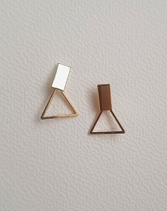 Kolczyki pozłacane Not Only Triangle