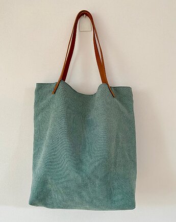 Torba tote XXL - szałwiowa