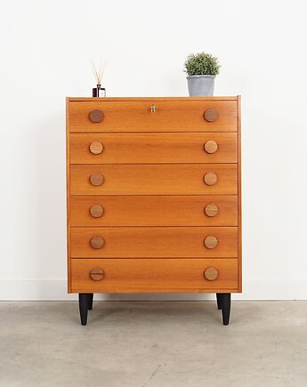 Komoda tekowa, duński design, lata 60, produkcja: Dania