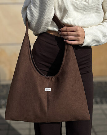 Torebka Hobo Bag Suede Mokka