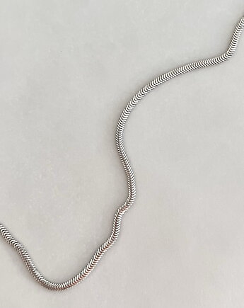 Srebrny naszyjnik choker żmijka