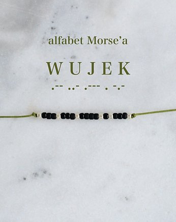 WUJEK - bransoletka z alfabetem Morse'a