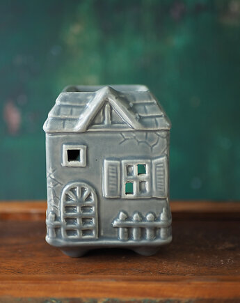 Kominek ceramiczny no. 5- domek szary