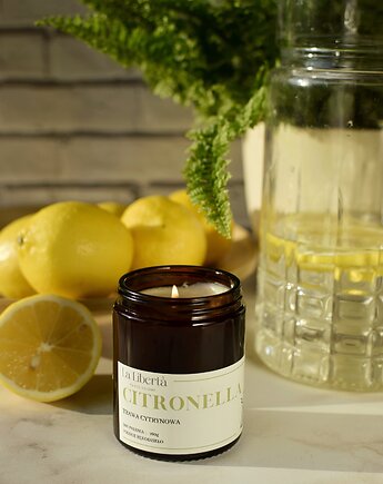 Świeca sojowa o zapachu trawy cytrynowej CITRONELLA