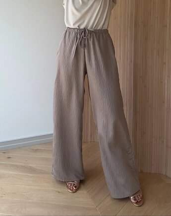 Spodnie Flow taupe