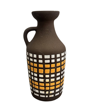 Ceramiczny wazon z uchem, Strehla Keramik, Niemcy, lata 70.