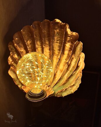 Lampa Miedziana Muszla Handmade