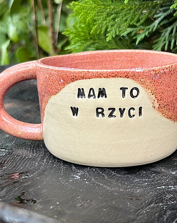 Kubek "Mam To w Rzyci"