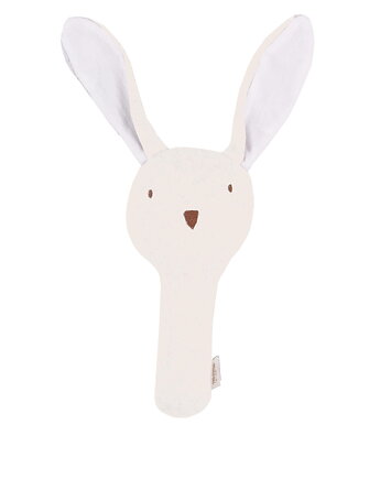 Grzechotka królik organic fleece cream